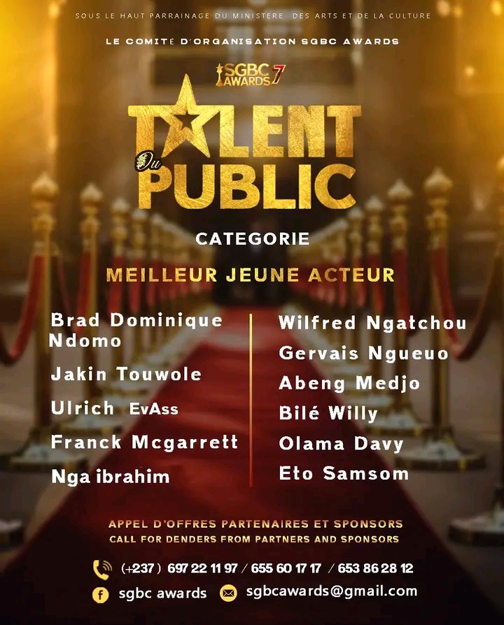 MEILLEUR JEUNE ACTEUR 